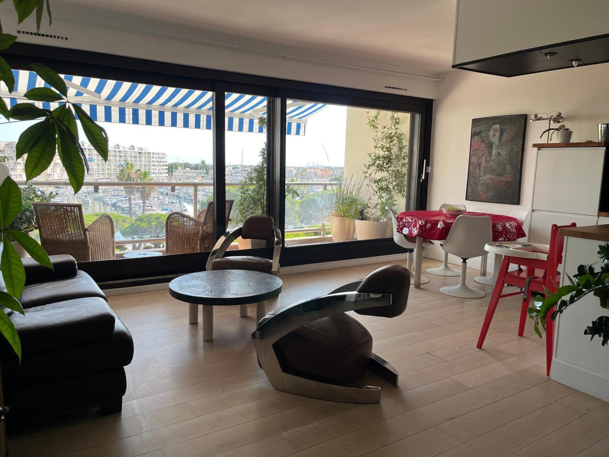 T3 Vue Port 200M De La Plage 2 Chambres Avec Garage Carnon-Plage Bagian luar foto